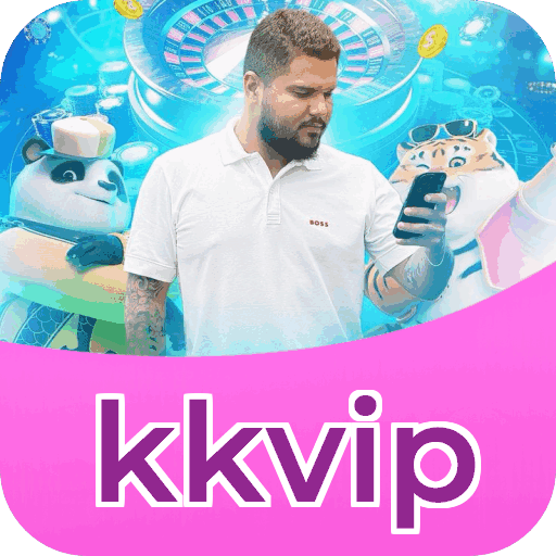 Interface do aplicativo kkvip mostrando jogos disponíveis no iOS e Android